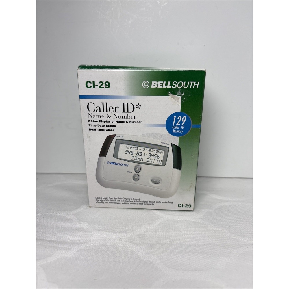New BellSouth CI-29 Caller ID Name & Number Telephone Landline Accessory 1999